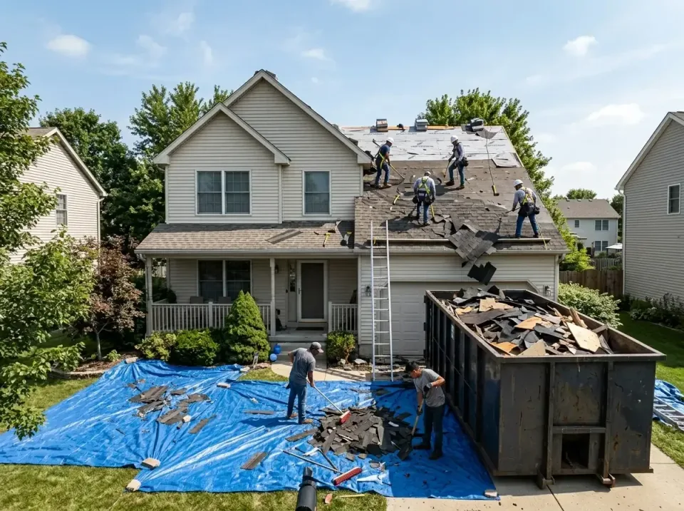 roof-replacement-debris-remova-004 — frequently asked questions, Cheapest Dumpster Rentals in North Barrington, IL